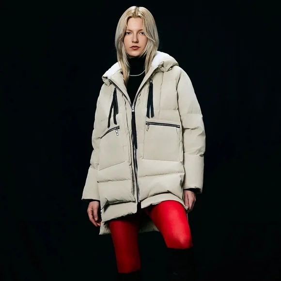 Women's Black 092 Universe® Women's Thickened Down Jacket - Picture 4 of 9